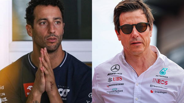 Daniel Ricciardo and Toto Wolff