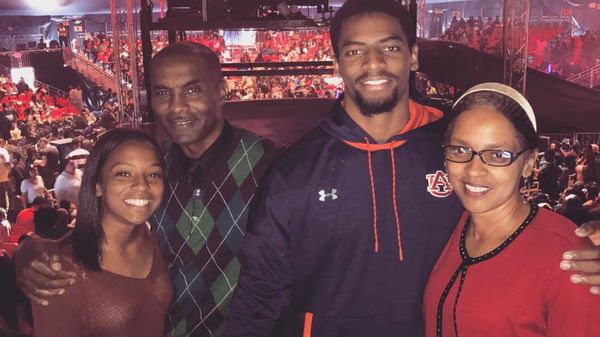 Darius Slayton with his family