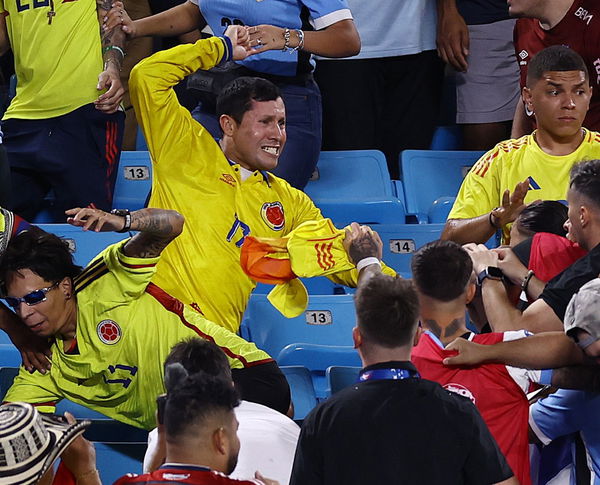 Darwin nunez fight vs Colombia