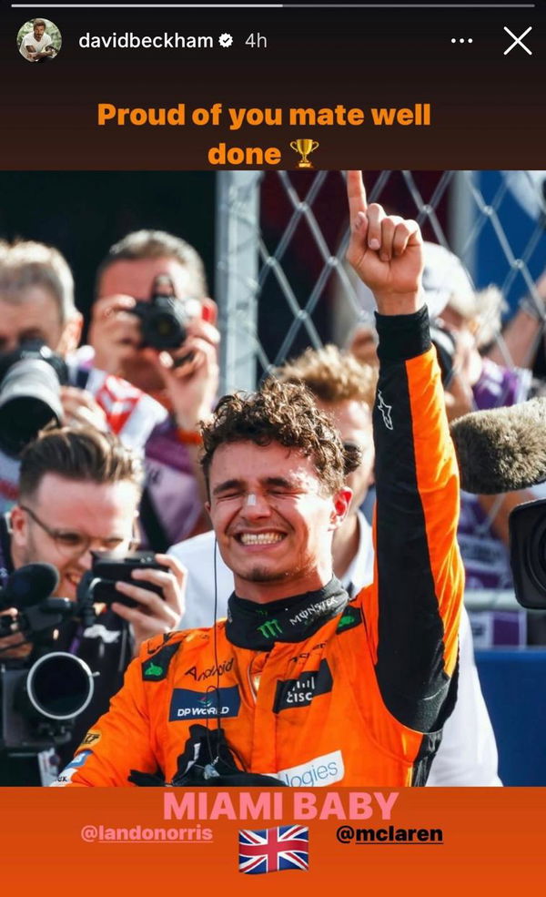 David Beckham Lando Norris