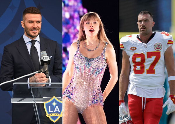 David Beckham, Taylor Swift and Travis Kelce