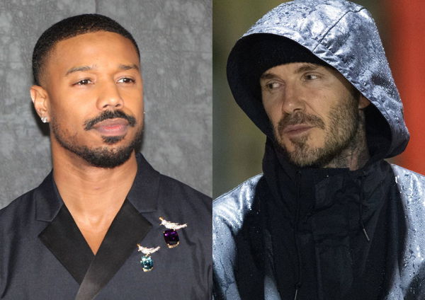 David Beckham and Michael B. Jordan