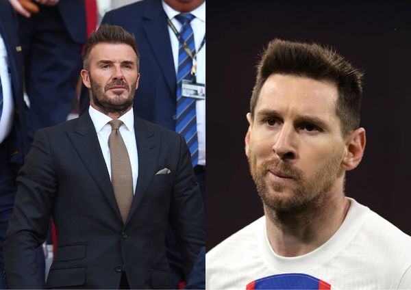 David Beckham and Lionel Messi