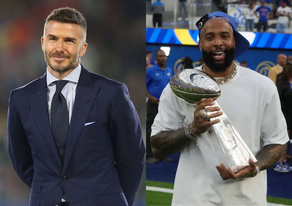 David Beckham and Odell Beckham Jr