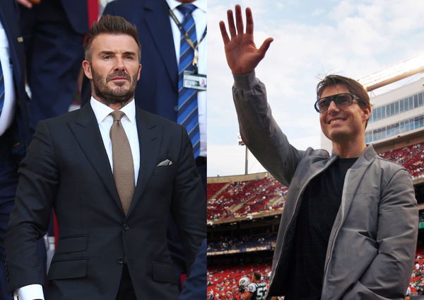 David Beckham and Tom Cruise