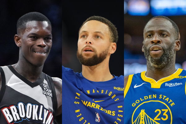 Dennis Schroder, Stephen Curry, Draymond Green