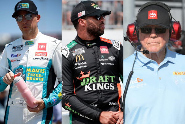 Denny Hamlin, Bubba Wallace, Joe Gibbs