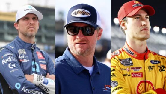 Denny Hamlin Joins Hands With Dale Jr to Take Down Joey Logano’s Controversial Comments