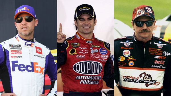 Denny Hamlin, Jeff Gordon, Dale Earnhardt Sr