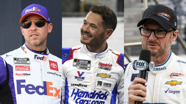 Denny Hamlin, Kyle Larson, Dale Earnhardt Jr