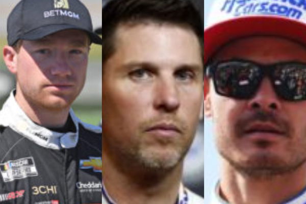 Denny Hamlin , Kyle Larson and Tyler Reddick