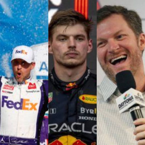 Denny Hamlin, Max Verstappen and Dale Earnhardt Jr