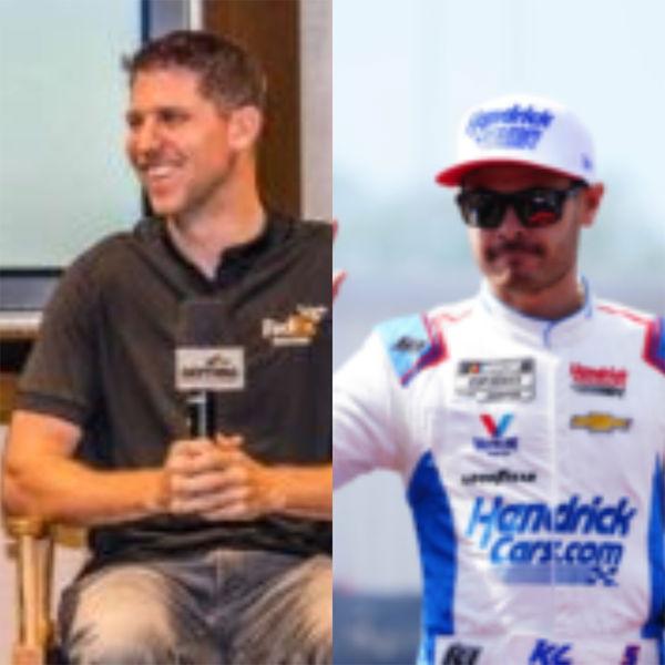 Denny Hamlin and Kyle Larson