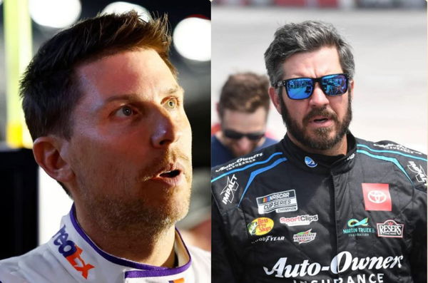 Denny Hamlin and Martin Truex Jr