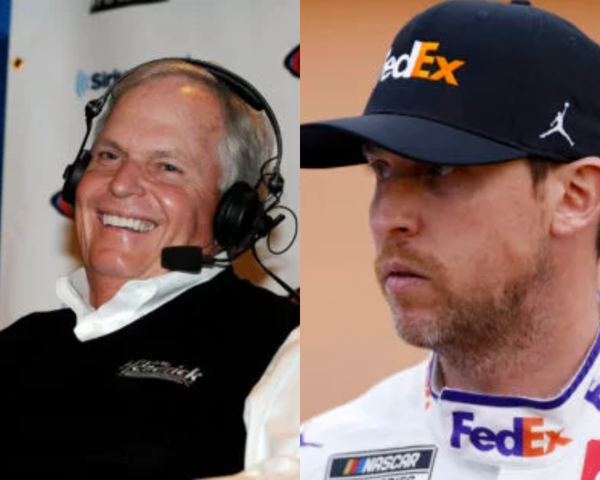 Denny Hamlin and Rick Hendrick