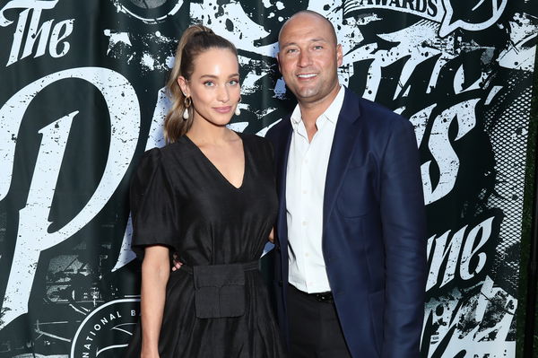 Derek Jeter with wife