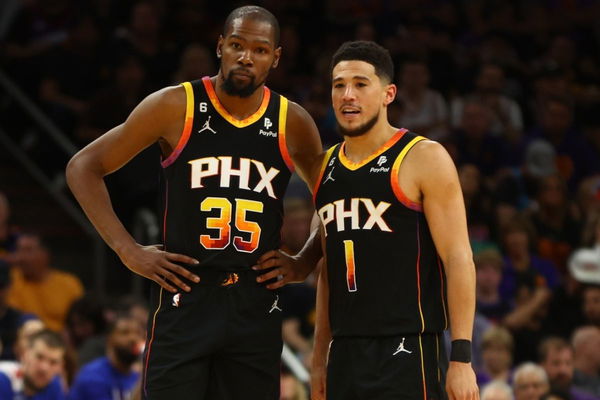 Devin Booker and Kevin Durant