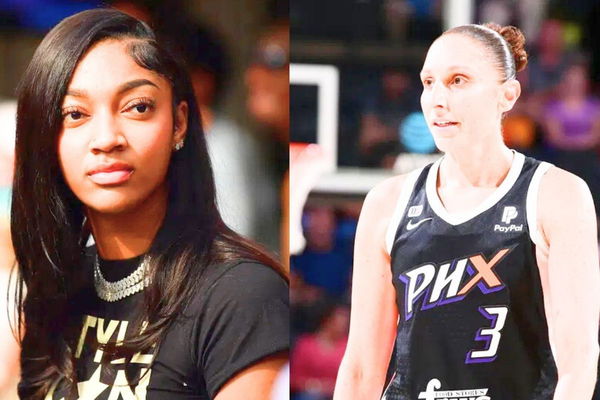 Diana Taurasi and Angel Reese