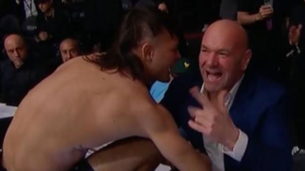 Diego Lopes and Dana White