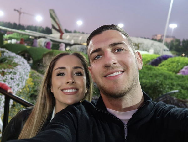 Diogo Dalot and Claudia Lopez