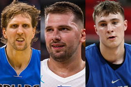 Dirk Nowitzki, Luka Doncic, Cooper Flagg