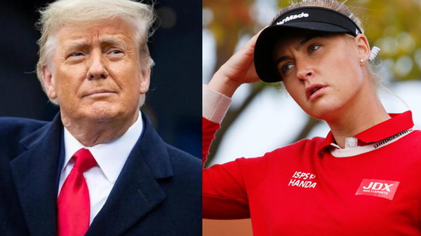 Donald Trump Charley Hull Collage