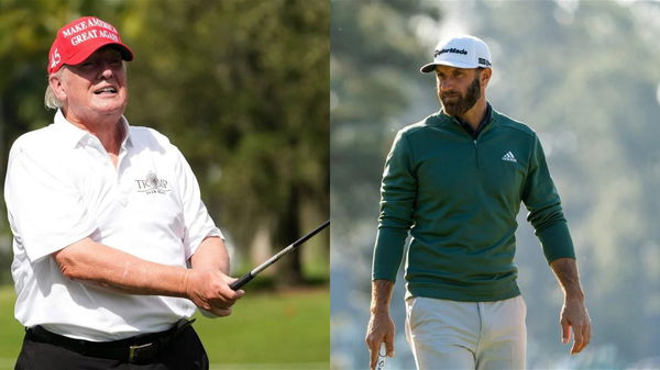 Donald Trump Dustin Johnson Collage