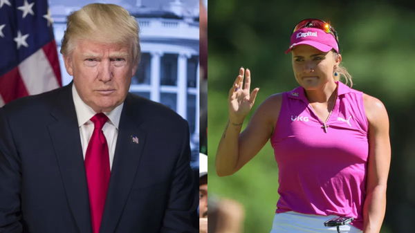 Donald Trump (L) &#038; Lexi Thompson (R)