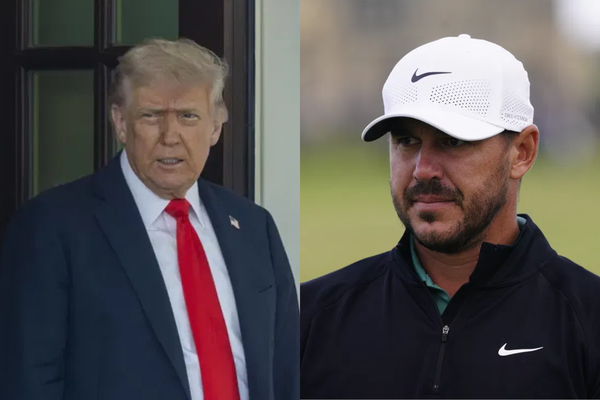 Donald Trump and Brooks Koepka