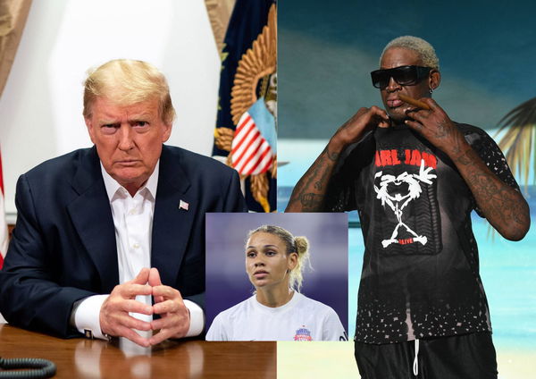 Donald Trump and Dennis Rodman trinity Rodman