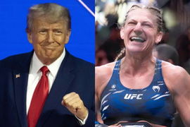 Donald Trump and Kayla Harrison