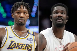 Dorian Finney-Smith and DeAndre Ayton