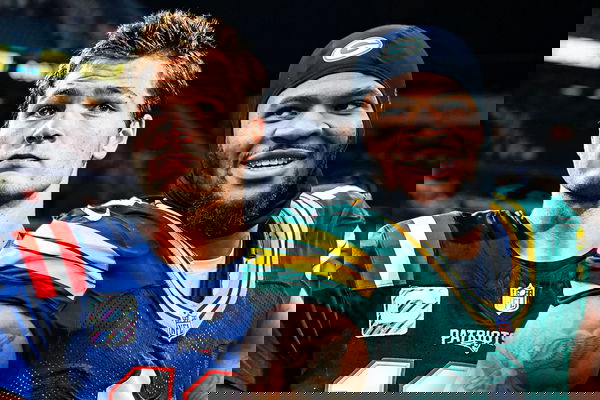 Drake Maye and Micah Parsons