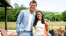Drake Maye with his wife, Ann