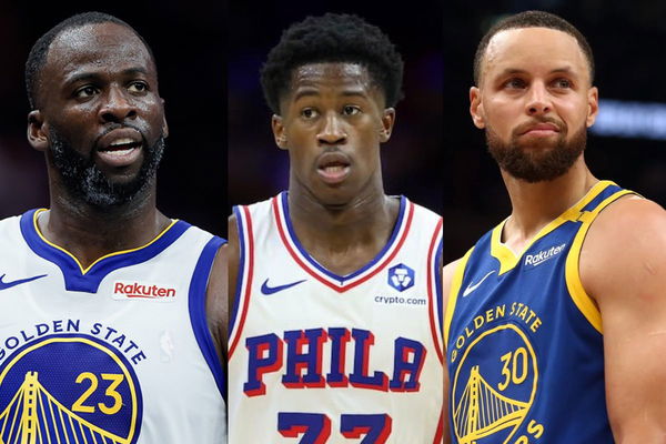 Draymond Green, VJ Edgecombe, Stephen Curry