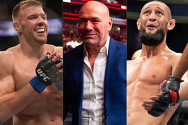 Dricus du Plessis, Dana White and Khamzat Chimaev