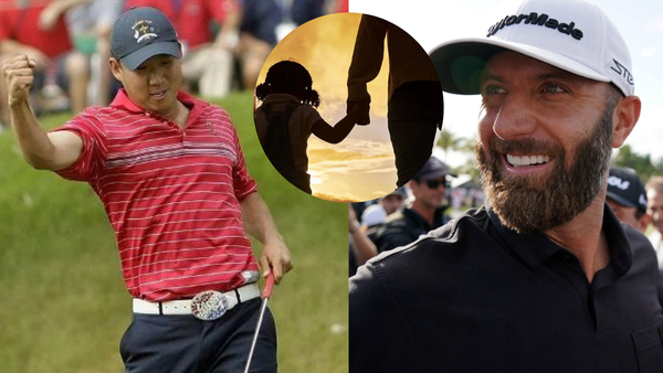 Dustin Johnson Anthony Kim Daughter Silhouette Collage