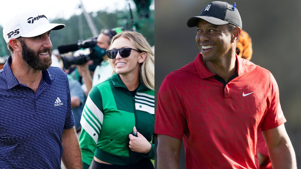 Dustin Johnson Paulina Gretzky Tiger Woods Collage (1)