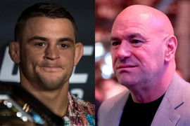 Dustin Poirier and Dana White