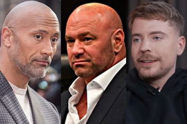 Dwayne Johnson, Dana White and Mr.Beast
