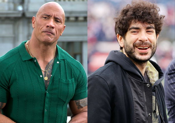 Dwayne Johnson Sad Tony Khan Laughing