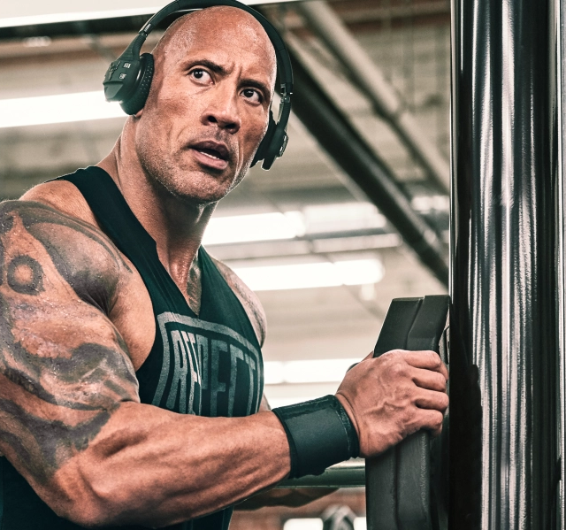 Gym Meme - Dwayne The Rock Johnson Transformation Gym Meme