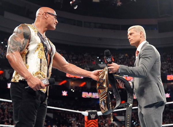 Dwayne Johnson and cody rhodes RAW