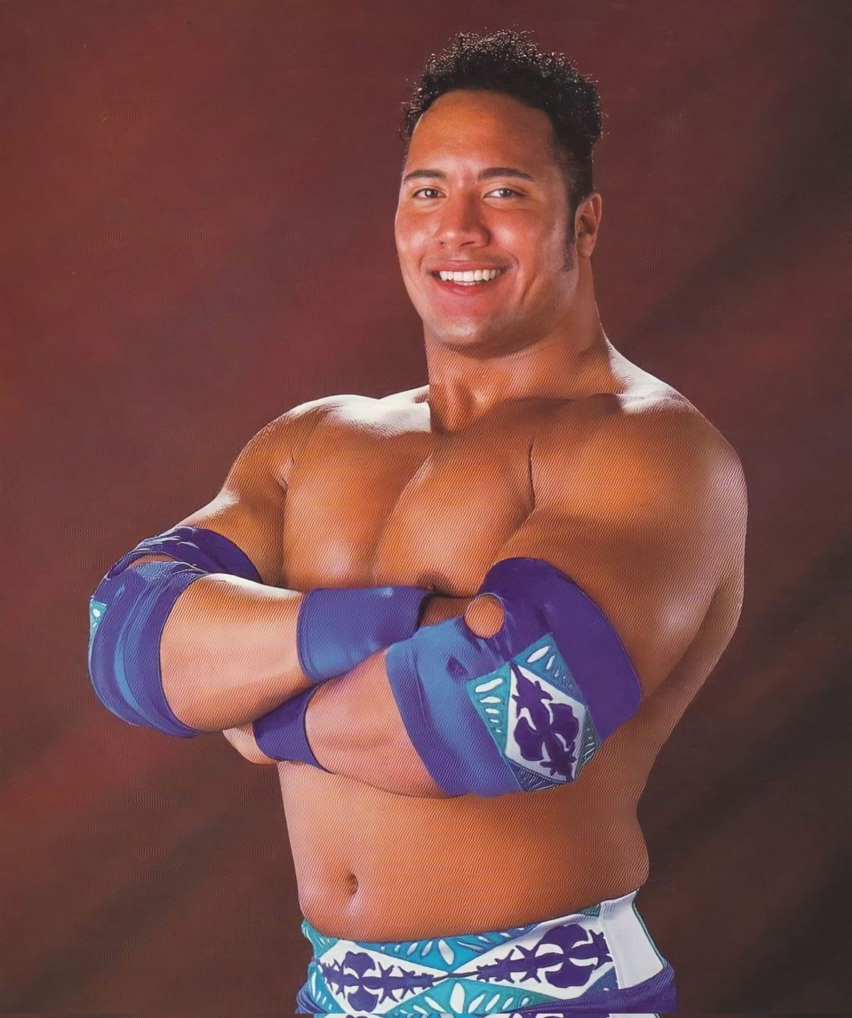 the rock when he first started wrestling