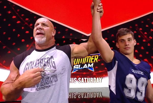 WWE Legend Goldberg's Son Gage Can Book a NFL or MLB Spot With the Way He  Is Going - EssentiallySports