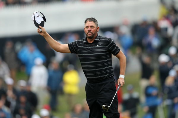 PGA, Golf Herren Professional, Michael Block reacts to the crowd after finishing the third round of the 2023 PGA Champio