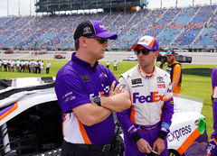Denny Hamlin and Chris Gabehart