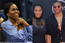 Michelle Obama, Nina Westbrook, Russell Westbrook