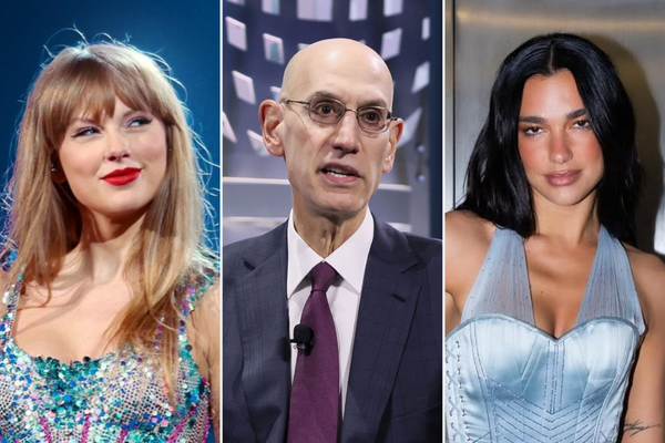 Taylor Swift, Adam Silver, Dua Lipa