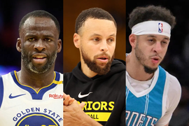 Draymond Green, Stephen Curry, Seth Curry